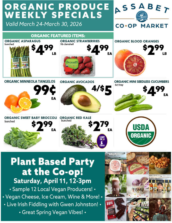 Organic Produce Specials 3.24 3.30