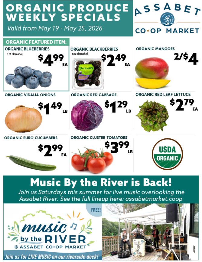 Organic Produce Specials 5.19 5.25