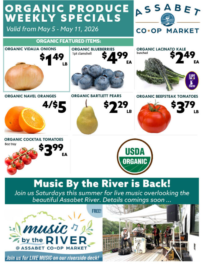 Organic Produce Specials 5.5 5.11