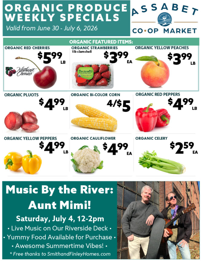 Organic Produce Specials 6.30 7.6