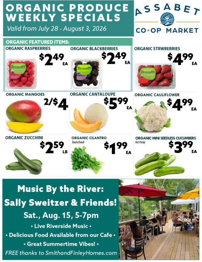 Organic Produce Specials 7.28 8.3