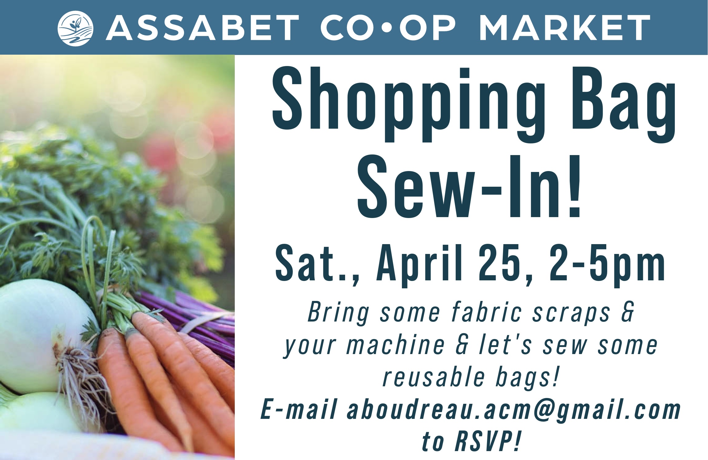 Produce Bag Sew In Horizontal