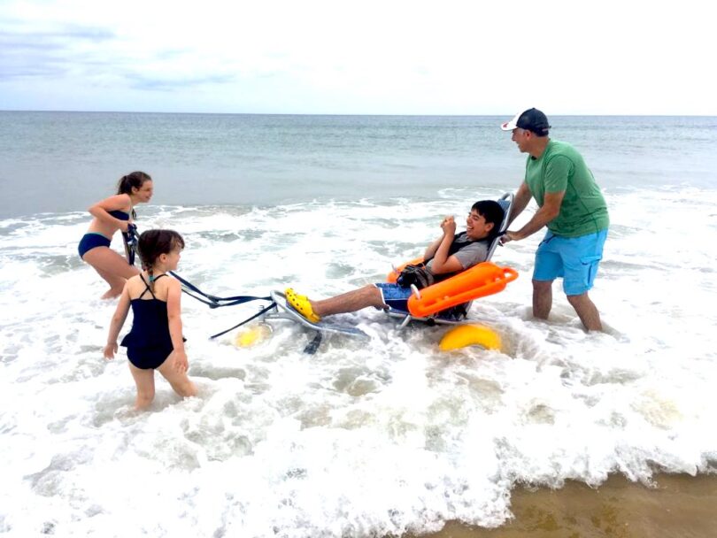 SMILE Mass Wheelchair in Water