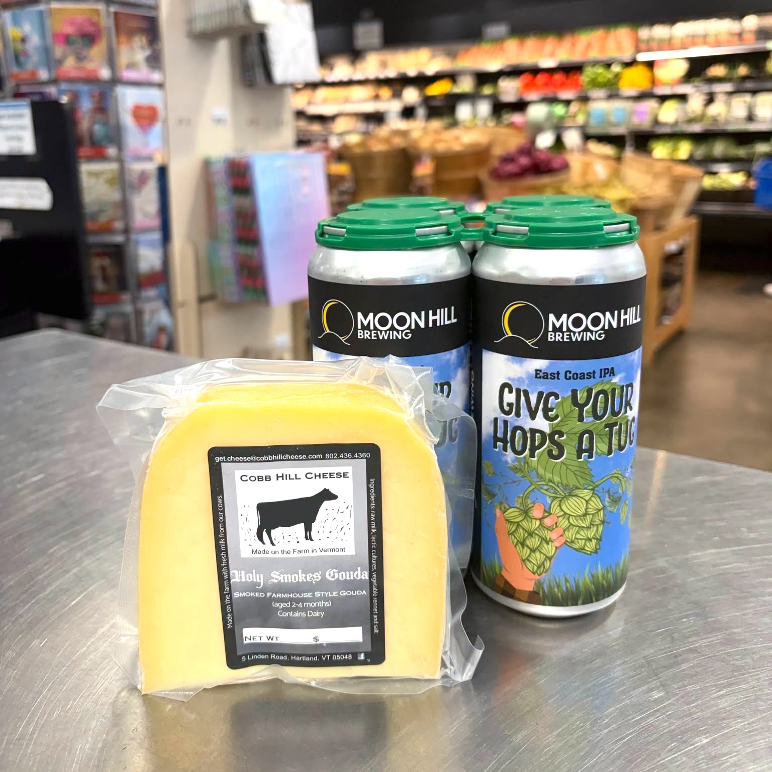 Moon HIll Beer and Holy Smokes Gouda